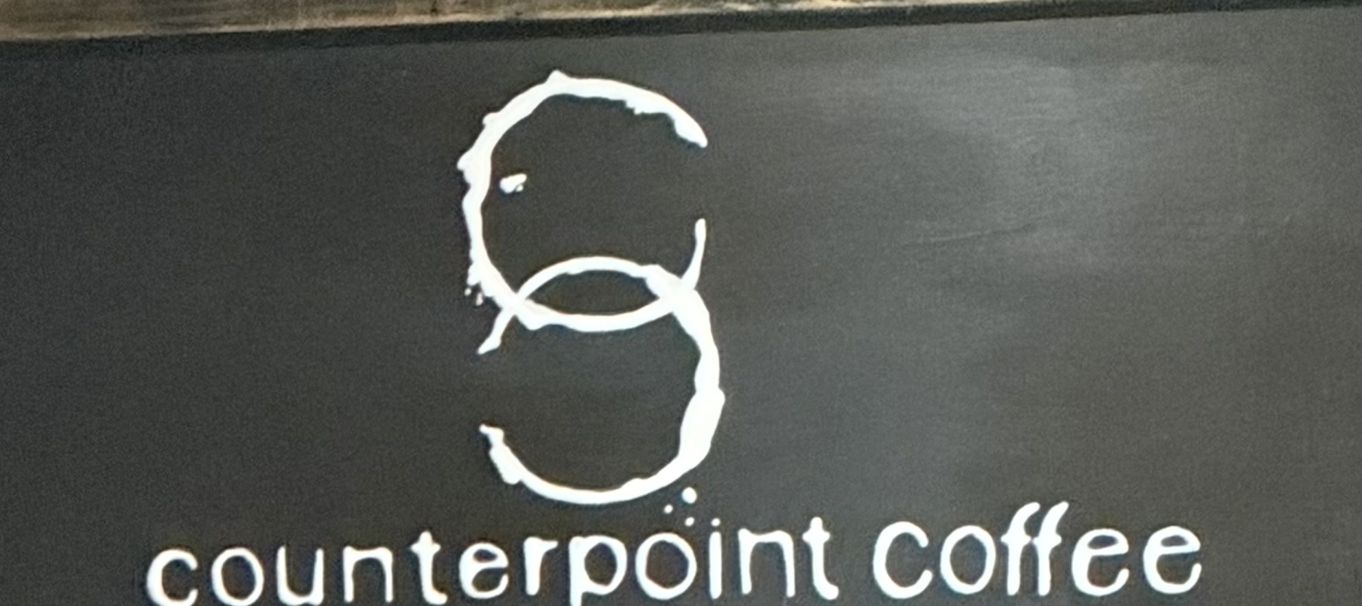 Counterpoint Coffee interior signage